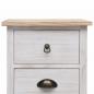 Preview: Beistellschrank 35x25x87 cm Massivholz Paulownia