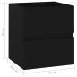 Preview: Waschbeckenunterschrank Schwarz 41x38,5x45 cm Holzwerkstoff