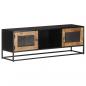 Preview: TV-Schrank 120x30x40 cm Raues Mangoholz