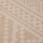 Preview: Outdoor-Teppich Flachgewebe 100x200 cm Braun Gestreift