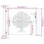 Preview: Gartentor 105x80 cm Cortenstahl Baum-Design