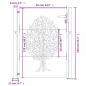 Preview: Gartentor 105x130 cm Cortenstahl Baum-Design