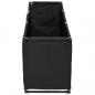 Preview: Aufbewahrungsbox Schwarz 105x34,5x45 cm Stoff