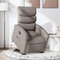 Preview: ARDEBO.de - Relaxsessel mit Aufstehhilfe Taupe Stoff