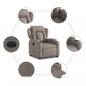 Preview: Relaxsessel Elektrisch Taupe Stoff