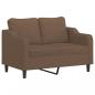 Preview: 2-Sitzer-Sofa Braun 120 cm Stoff