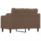 Preview: 2-Sitzer-Sofa Braun 120 cm Stoff