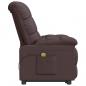 Preview: Massagesessel Dunkelbraun Stoff