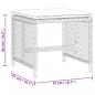 Preview: Gartenhocker mit Kissen 4 Stk. Grau 41x41x36 cm Poly Rattan