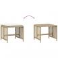 Preview: Gartenhocker mit Kissen 4 Stk. Beige 41x41x36 cm Poly Rattan