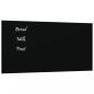 Preview: Magnettafel Wandmontage Schwarz 40x20 cm Hartglas