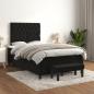 Preview: Boxspringbett mit Matratze Schwarz 120x190 cm Samt