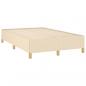 Preview: Boxspringbett mit Matratze Creme 120x190 cm Stoff