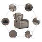 Preview: Relaxsessel mit Aufstehhilfe Elektrisch Taupe Stoff