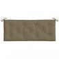 Preview: Gartenbank-Auflage Melange Taupe 120x50x7 cm Stoff