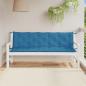 Preview: Gartenbank-Auflagen 2 Stk. Melange Blau 180x50x7 cm Stoff