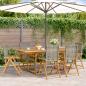 Preview: ARDEBO.de - 7-tlg. Garten-Essgruppe Poly Rattan und Massivholz Grau