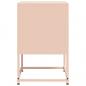 Preview: Nachttische 2 Stk. Rosa 36x39x60,5 cm Stahl