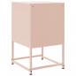 Preview: Nachttische 2 Stk. Rosa 36x39x60,5 cm Stahl