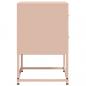 Preview: Nachttische 2 Stk. Rosa 36x39x60,5 cm Stahl