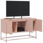 Preview: TV-Schrank Rosa 100,5x39x60,5 cm Stahl