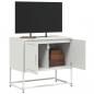 Preview: TV-Schrank Weiß 68,5x39x60,5 cm Stahl