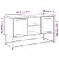 Preview: TV-Schrank Rosa 100,5x39x60,5 cm Stahl