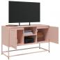 Preview: TV-Schrank Rosa 100,5x39x60,5 cm Stahl