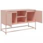 Preview: TV-Schrank Rosa 100,5x39x60,5 cm Stahl