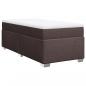 Preview: Boxspringbett mit Matratze Dunkelbraun 80x200 cm Stoff