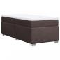 Preview: Boxspringbett mit Matratze Dunkelbraun 80x200 cm Stoff