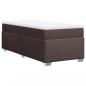 Preview: Boxspringbett mit Matratze Dunkelbraun 90x190 cm Stoff