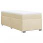 Preview: Boxspringbett mit Matratze Creme 80x200 cm Stoff