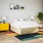 Preview: Boxspringbett mit Matratze Creme 160x200 cm Stoff