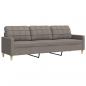 Preview: 3-Sitzer-Sofa Taupe 210 cm Stoff