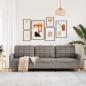 Preview: 3-Sitzer-Sofa Taupe 210 cm Stoff