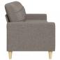 Preview: 3-Sitzer-Sofa Taupe 210 cm Stoff