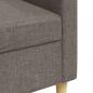 Preview: 3-Sitzer-Sofa Taupe 210 cm Stoff