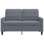 Preview: 2-Sitzer-Sofa Dunkelgrau 120 cm Samt