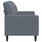 Preview: 2-Sitzer-Sofa Dunkelgrau 120 cm Samt