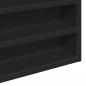 Preview: Vitrinenschrank Schwarz 100x8,5x58 cm Holzwerkstoff