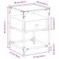 Preview: Nachttische 2 Stk. Sonoma-Eiche 40x40x55 cm Holzwerkstoff