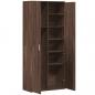 Preview: Highboard Braun Eichen-Optik 80x35x180 cm Holzwerkstoff