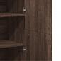 Preview: Highboard Braun Eichen-Optik 80x35x180 cm Holzwerkstoff