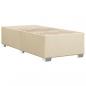 Preview: Boxspringbett mit Matratze Creme 90x200 cm Stoff