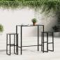 Preview: Barhocker 2 Stk. Schwarz 38x38x80 cm Pulverbeschichteter Stahl