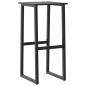 Preview: Barhocker 2 Stk. Schwarz 38x38x80 cm Pulverbeschichteter Stahl