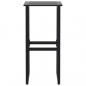 Preview: Barhocker 2 Stk. Schwarz 38x38x80 cm Pulverbeschichteter Stahl