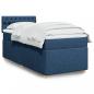 Preview: ARDEBO.de - Boxspringbett mit Matratze Blau 80x200 cm Stoff