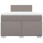 Preview: Boxspringbett mit Matratze Taupe 120x200 cm Stoff